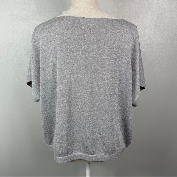 Numph || Silver Short Sleeved Sweater - Picture 6 of 10